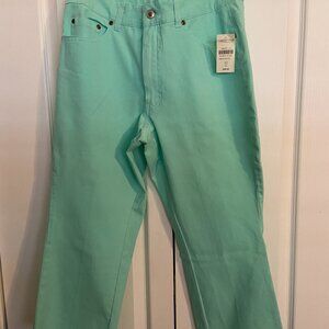 Coldwater Creek Capris Size 12 Mint green NWT